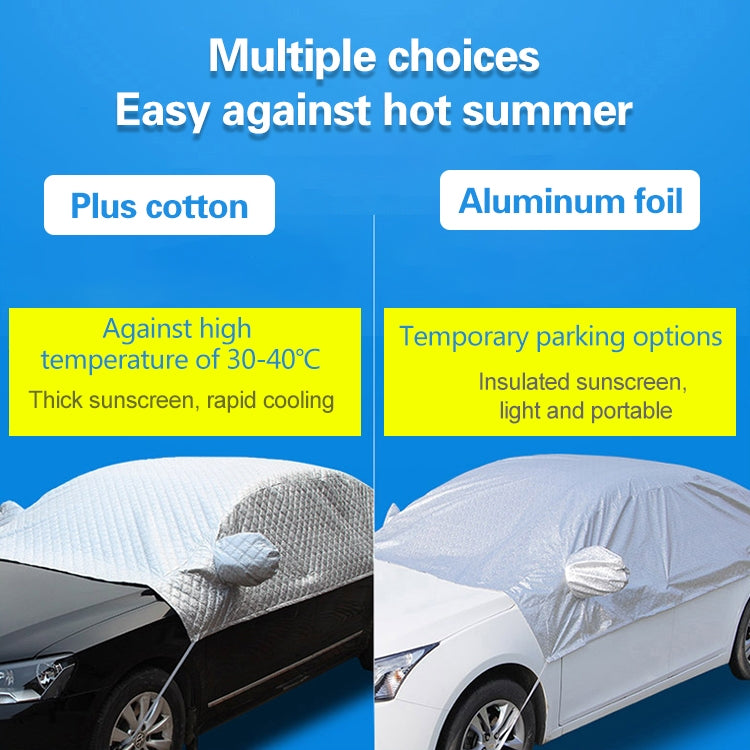 Car Half-cover Car Clothing Sunscreen Heat Insulation Sun Nisor, Aluminum Foil Size: 3.6x1.6x1.5m - Window Foils & Solar Protection by PMC Jewellery | Online Shopping South Africa | PMC Jewellery | Buy Now Pay Later Mobicred