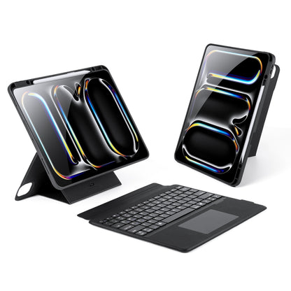 For iPad Pro 13 2024 DUX DUCIS DK Series Magnetic Wireless Bluetooth Keyboard Tablet Case(Black) - For iPad Pro by DUX DUCIS | Online Shopping South Africa | PMC Jewellery | Buy Now Pay Later Mobicred