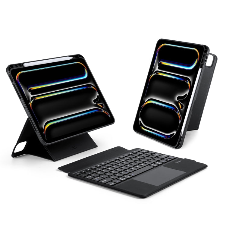 For iPad Pro 11 2024 DUX DUCIS DK Series Magnetic Wireless Bluetooth Keyboard Tablet Case(Black) - For iPad Pro by DUX DUCIS | Online Shopping South Africa | PMC Jewellery | Buy Now Pay Later Mobicred