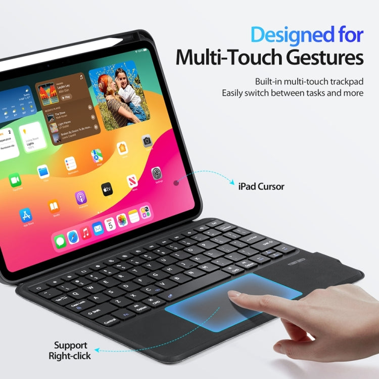 For iPad Pro 11 2024 DUX DUCIS DK Series Magnetic Wireless Bluetooth Keyboard Tablet Case(Black) - For iPad Pro by DUX DUCIS | Online Shopping South Africa | PMC Jewellery | Buy Now Pay Later Mobicred