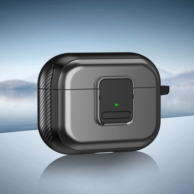 For AirPods Pro TPU + PC Wireless Earphones Case with Magnetic Switch(Grey) - For AirPods Pro by PMC Jewellery | Online Shopping South Africa | PMC Jewellery | Buy Now Pay Later Mobicred