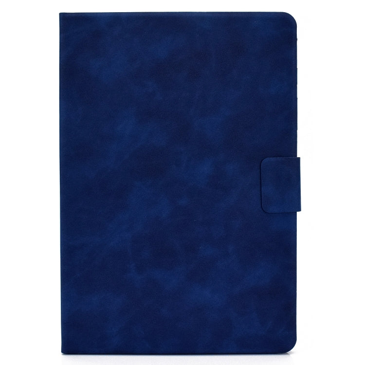 For iPad Air 2022 10.9 Cowhide Texture Leather Smart Tablet Case(Blue) - iPad Air (2022) / (2020) 10.9 Cases by PMC TechLife | Online Shopping South Africa | PMC TechLife