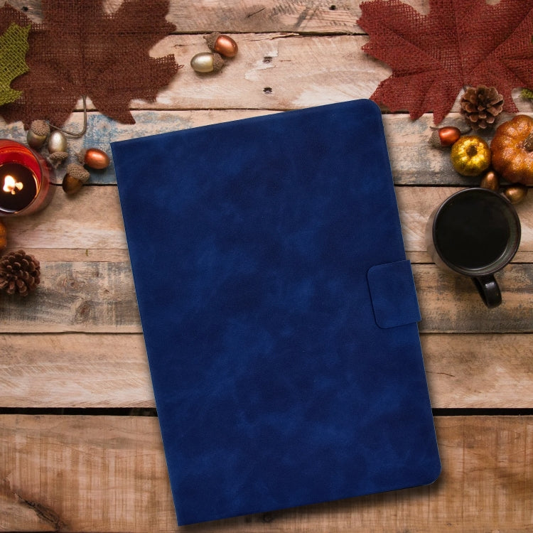 For iPad Air 2022 10.9 Cowhide Texture Leather Smart Tablet Case(Blue) - iPad Air (2022) / (2020) 10.9 Cases by PMC Jewellery | Online Shopping South Africa | PMC Jewellery