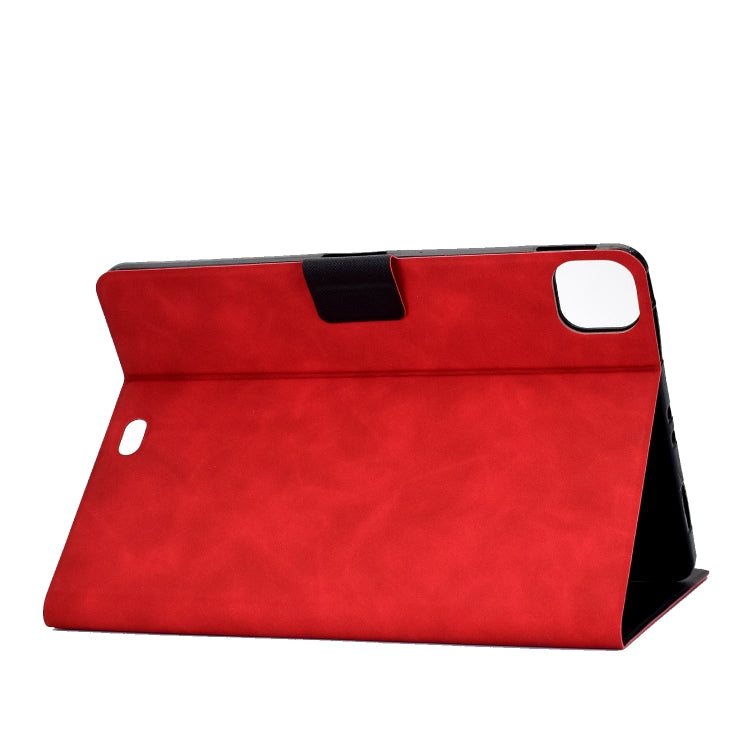 For iPad Pro 11 2024 Cowhide Texture Leather Smart Tablet Case(Red) - iPad Pro 11 2024 Cases by PMC Jewellery | Online Shopping South Africa | PMC Jewellery | Buy Now Pay Later Mobicred