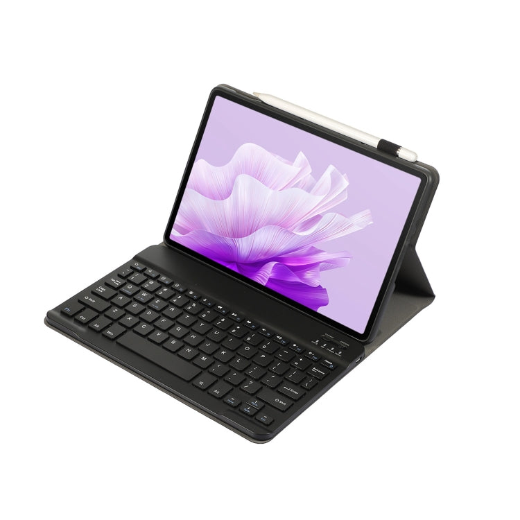 For Huawei MatePad 11.5 2023 AH17 Lambskin Texture Ultra-thin Detachable Bluetooth Keyboard Leather Case(Black) - Huawei Keyboard by PMC Jewellery | Online Shopping South Africa | PMC Jewellery