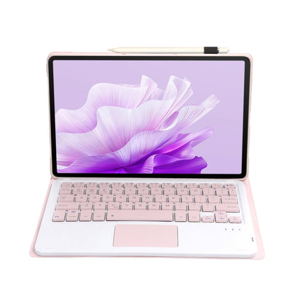 For Huawei MatePad 11.5 2023 AH17-A Lambskin Texture Ultra-thin Detachable Bluetooth Keyboard Leather Case with Touchpad(Pink) - Huawei Keyboard by PMC Jewellery | Online Shopping South Africa | PMC Jewellery