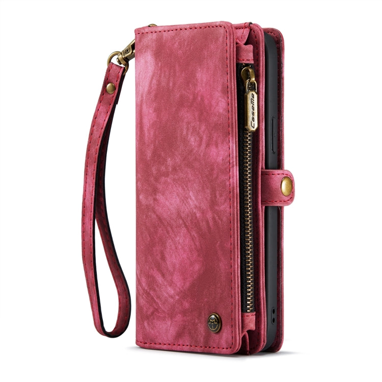 For iPhone 15 CaseMe 008 Detachable Multifunctional Leather Phone Case(Red) - free shipping - PMC Jewellery - Order now!