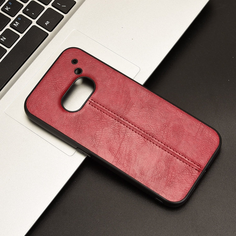 For Nothing Phone 2a Cow Pattern Sewing Back Cover Phone Case(Red) - Nothing Cases by PMC TechLife | Online Shopping South Africa | PMC TechLife | Buy Now Pay Later Mobicred