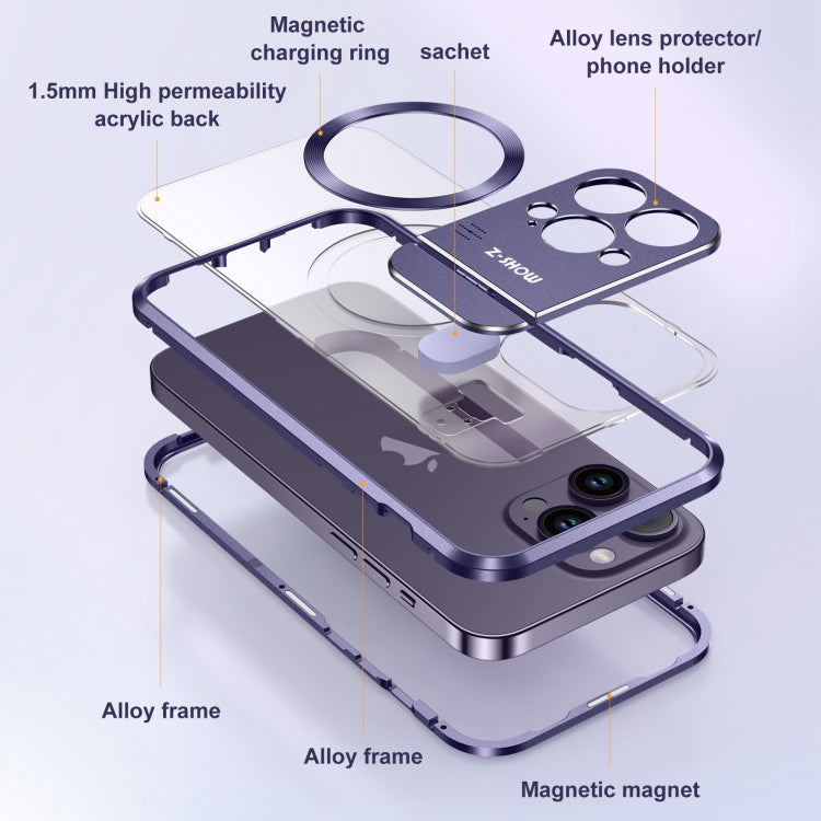 For iPhone 13 Pro Aromatherapy Holder Single-sided MagSafe Magnetic Phone Case(Black) - iPhone 13 Pro Cases by PMc TechLife | Online Shopping South Africa | PMc TechLife | Buy Now Pay Later Mobicred