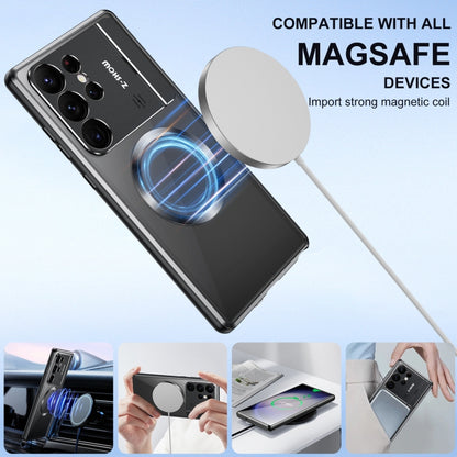 For Samsung Galaxy S22 Ultra 5G Aromatherapy Holder Single-sided MagSafe Magnetic Phone Case(Silver) - Galaxy S22 Ultra 5G Cases by PMC Jewellery | Online Shopping South Africa | PMC Jewellery