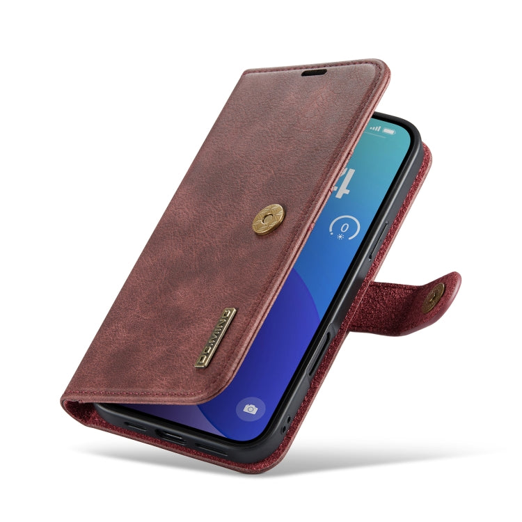 For iPhone 16 Pro Max DG.MING Crazy Horse Texture Detachable Magnetic Leather Phone Case(Red) - iPhone 16 Pro Max Cases by DG.MING | Online Shopping South Africa | PMC Jewellery | Buy Now Pay Later Mobicred