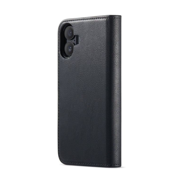 For iPhone 16 Plus DG.MING Crazy Horse Texture Detachable Magnetic Leather Phone Case(Black) - iPhone 16 Plus Cases by DG.MING | Online Shopping South Africa | PMC Jewellery | Buy Now Pay Later Mobicred