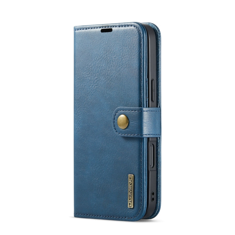 For iPhone 16 Plus DG.MING Crazy Horse Texture Detachable Magnetic Leather Phone Case(Blue) - iPhone 16 Plus Cases by DG.MING | Online Shopping South Africa | PMC Jewellery | Buy Now Pay Later Mobicred