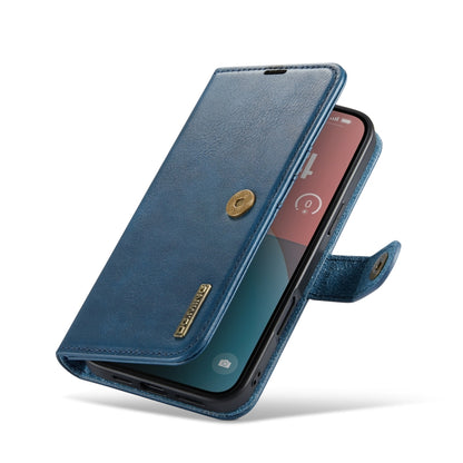 For iPhone 16 Plus DG.MING Crazy Horse Texture Detachable Magnetic Leather Phone Case(Blue) - iPhone 16 Plus Cases by DG.MING | Online Shopping South Africa | PMC Jewellery | Buy Now Pay Later Mobicred