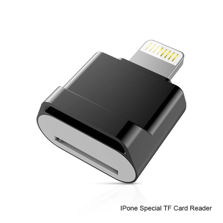 MicroDrive 8pin To TF Card Adapter Mini iPhone & iPad TF Card Reader, Capacity:32GB(Black) -  by MICRODRIVE | Online Shopping South Africa | PMC Jewellery | Buy Now Pay Later Mobicred