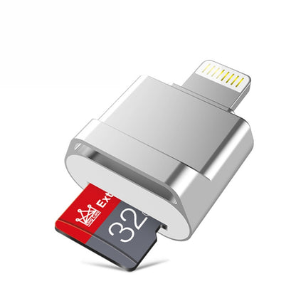 MicroDrive 8pin To TF Card Adapter Mini iPhone & iPad TF Card Reader, Capacity:32GB(Silver) -  by MICRODRIVE | Online Shopping South Africa | PMC Jewellery | Buy Now Pay Later Mobicred