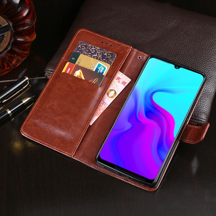 For Blackview A80 idewei Crazy Horse Texture Horizontal Flip Leather Case with Holder & Card Slots & Wallet(Rose Red) - More Brand by idewei | Online Shopping South Africa | PMC Jewellery | Buy Now Pay Later Mobicred