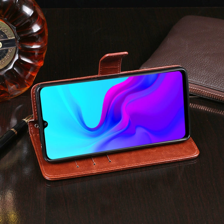 For Blackview A80 idewei Crazy Horse Texture Horizontal Flip Leather Case with Holder & Card Slots & Wallet(Brown) - More Brand by idewei | Online Shopping South Africa | PMC TechLife | Buy Now Pay Later Mobicred