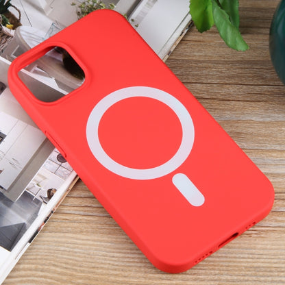 For iPhone 15 Plus MagSafe Liquid Silicone Phone Case(Red) - iPhone 15 Plus Cases by PMC Jewellery | Online Shopping South Africa | PMC Jewellery