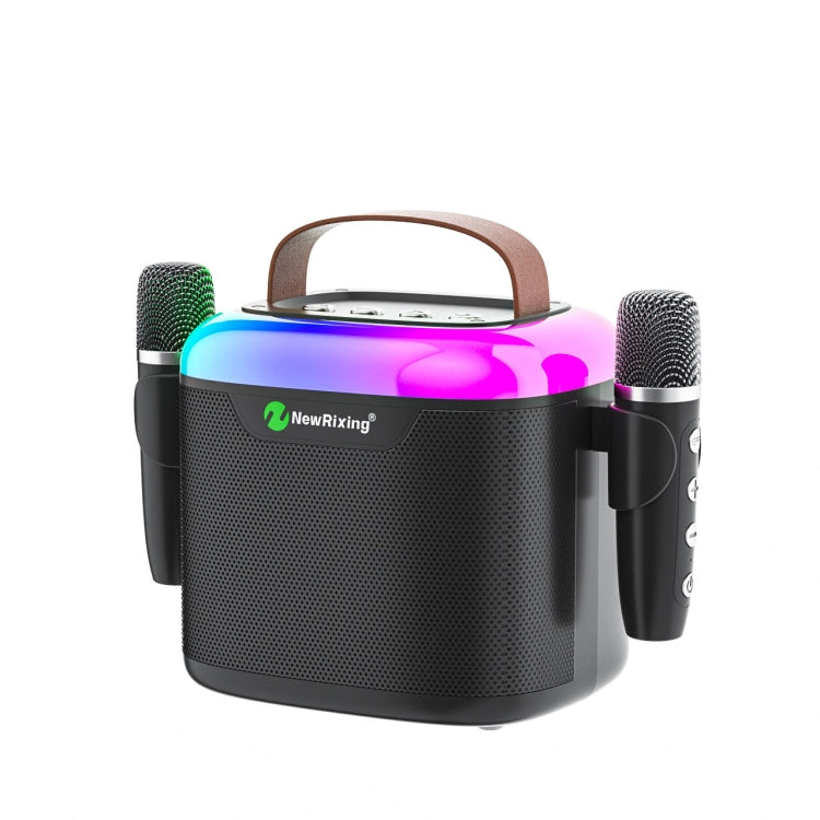 New RiXing NR8805 TWS Portable Smart Bluetooth Speaker with RGB Lighting(Black) - Desktop Speaker by NewRixing | Online Shopping South Africa | PMC Jewellery | Buy Now Pay Later Mobicred