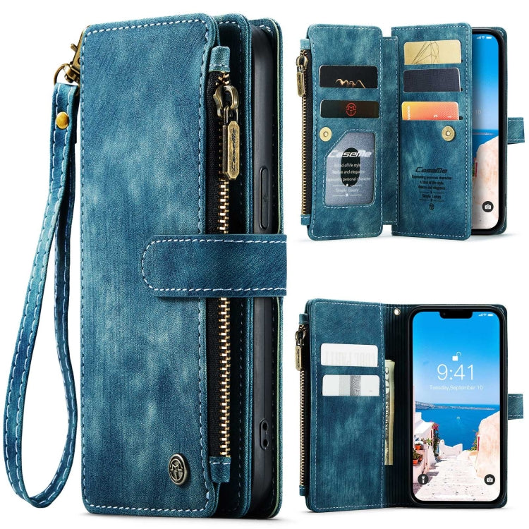 For iPhone 15 Plus CaseMe C30 Multifunctional Leather Phone Case(Blue) - iPhone 15 Plus Cases by CaseMe | Online Shopping South Africa | PMC Jewellery | Buy Now Pay Later Mobicred