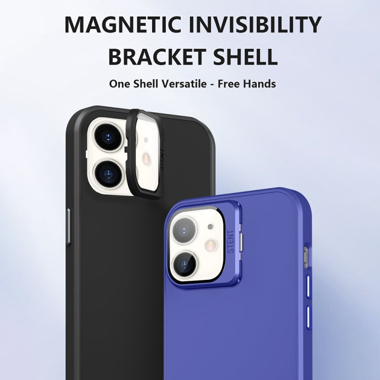 For iPhone 11 Skin Feel Lens Holder PC + TPU Phone Case(Green) - iPhone 11 Cases by PMC Jewellery | Online Shopping South Africa | PMC Jewellery | Buy Now Pay Later Mobicred