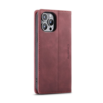 For iPhone 15 Pro Max CaseMe 013 Multifunctional Horizontal Flip Leather Phone Case(Wine Red) - iPhone 15 Pro Max Cases by CaseMe | Online Shopping South Africa | PMC Jewellery | Buy Now Pay Later Mobicred