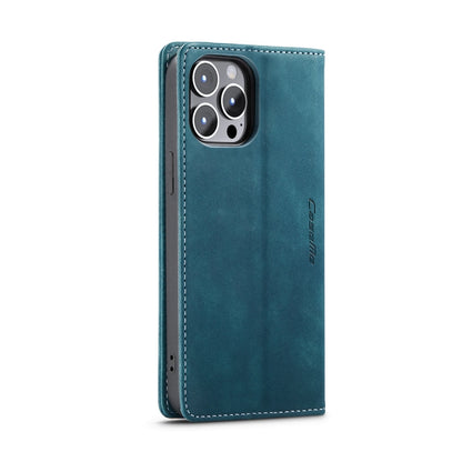 For iPhone 15 Pro Max CaseMe 013 Multifunctional Horizontal Flip Leather Phone Case(Blue) - iPhone 15 Pro Max Cases by CaseMe | Online Shopping South Africa | PMC Jewellery | Buy Now Pay Later Mobicred