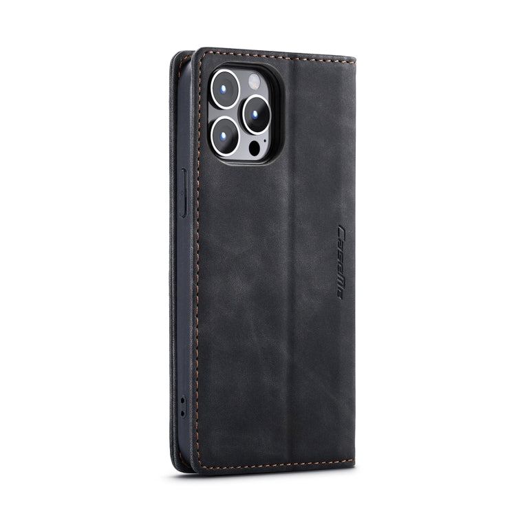 For iPhone 15 Pro Max CaseMe 013 Multifunctional Horizontal Flip Leather Phone Case(Black) - free shipping - PMC TechLife - Order now!