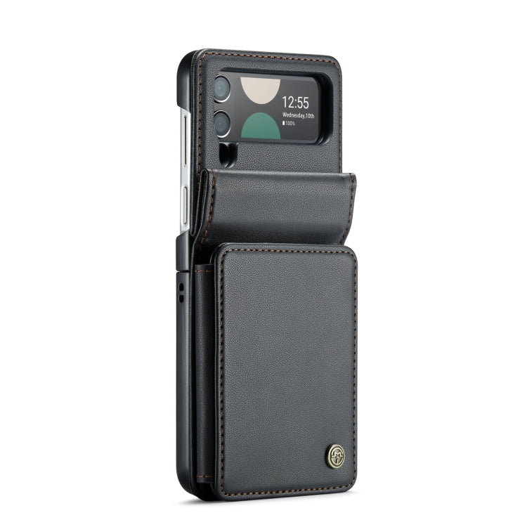 For Samsung Galaxy Z Flip4 5G CaseMe C22 PC+TPU Business Style RFID Anti-theft Leather Phone Case(Black) - Galaxy Z Flip4 5G Cases by CaseMe | Online Shopping South Africa | PMC Jewellery | Buy Now Pay Later Mobicred