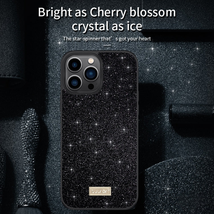 For iPhone 16 Pro SULADA Glittery PC Hybrid TPU Handmade Leather Phone Case(Colorful) - iPhone 16 Pro Cases by SULADA | Online Shopping South Africa | PMC Jewellery | Buy Now Pay Later Mobicred