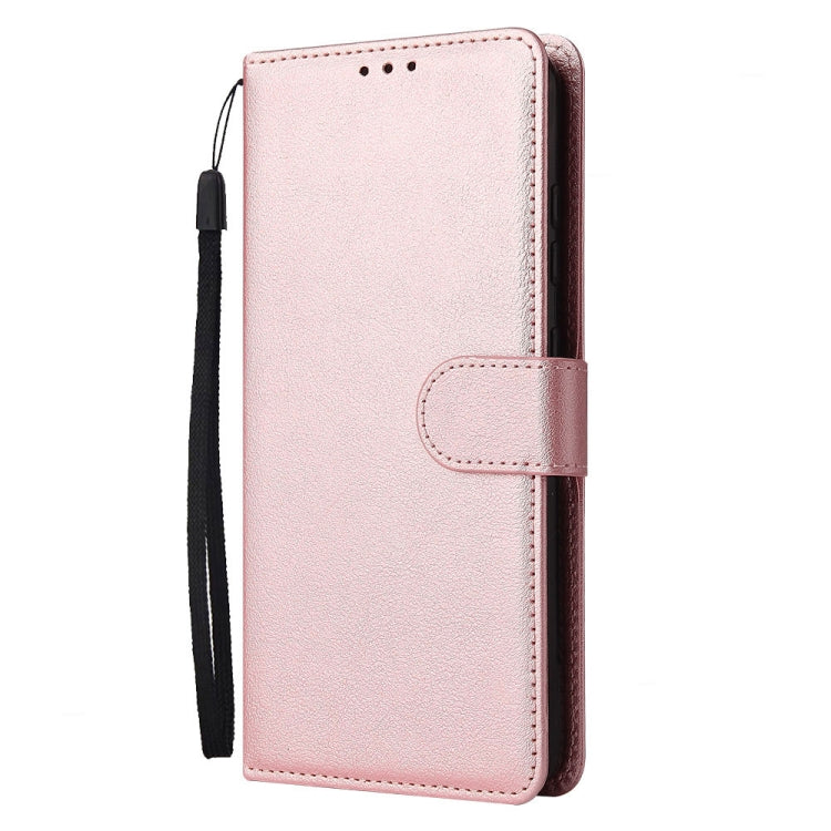 For Infinix Note 30i 3 Card Slots Multifunctional Leather Phone Case(Rose Gold) - Infinix Cases by PMC Jewellery | Online Shopping South Africa | PMC Jewellery | Buy Now Pay Later Mobicred