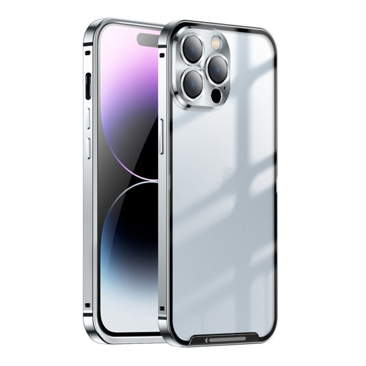 For iPhone 15 Pro Max Frosted Metal Phone Case(Silver) - iPhone 15 Pro Max Cases by PMC Jewellery | Online Shopping South Africa | PMC Jewellery