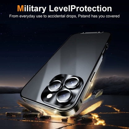 For iPhone 16 Pro Frosted Metal Phone Case(Black) - iPhone 16 Pro Cases by PMC Jewellery | Online Shopping South Africa | PMC Jewellery | Buy Now Pay Later Mobicred