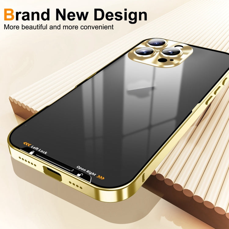 For iPhone 16 Pro Frosted Metal Phone Case(Gold) - iPhone 16 Pro Cases by PMC Jewellery | Online Shopping South Africa | PMC Jewellery | Buy Now Pay Later Mobicred