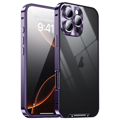 For iPhone 16 Pro Max Frosted Metal Phone Case(Purple) - iPhone 16 Pro Max Cases by PMC Jewellery | Online Shopping South Africa | PMC Jewellery | Buy Now Pay Later Mobicred