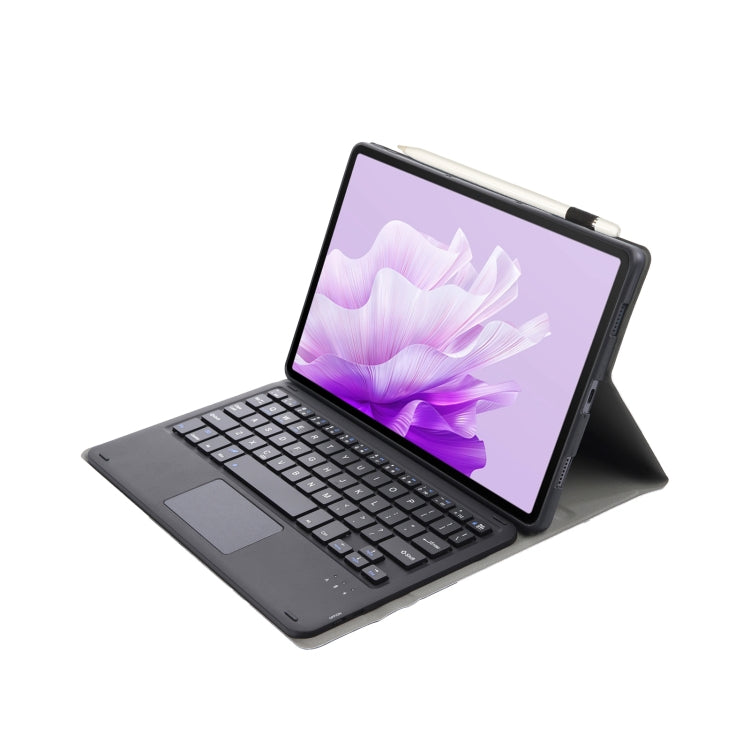 For Huawei MatePad Air 11.5 inch 2023 AH14-A Lambskin Texture Ultra-thin Detachable Bluetooth Keyboard Leather Case with Touchpad(Black) - Huawei Keyboard by PMC Jewellery | Online Shopping South Africa | PMC Jewellery