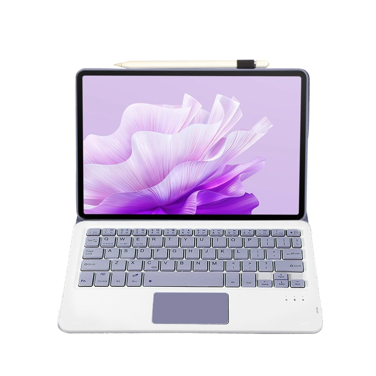 For Huawei MatePad Air 11.5 inch 2023 AH14-A Lambskin Texture Ultra-thin Detachable Bluetooth Keyboard Leather Case with Touchpad(Purple) - Huawei Keyboard by PMC Jewellery | Online Shopping South Africa | PMC Jewellery