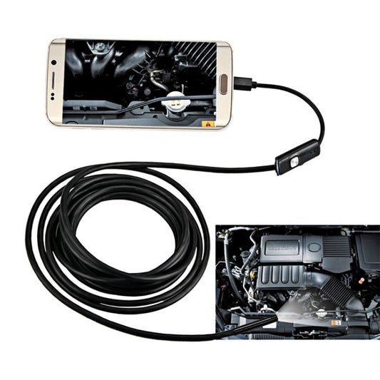 AN97 Waterproof Micro USB Endoscope Snake Tube Inspection Camera for Parts of OTG Function Android Mobile Phone, with 6 LEDs, Lens Diameter:8mm(Length: 1m) -  by PMC Jewellery | Online Shopping South Africa | PMC Jewellery | Buy Now Pay Later Mobicred