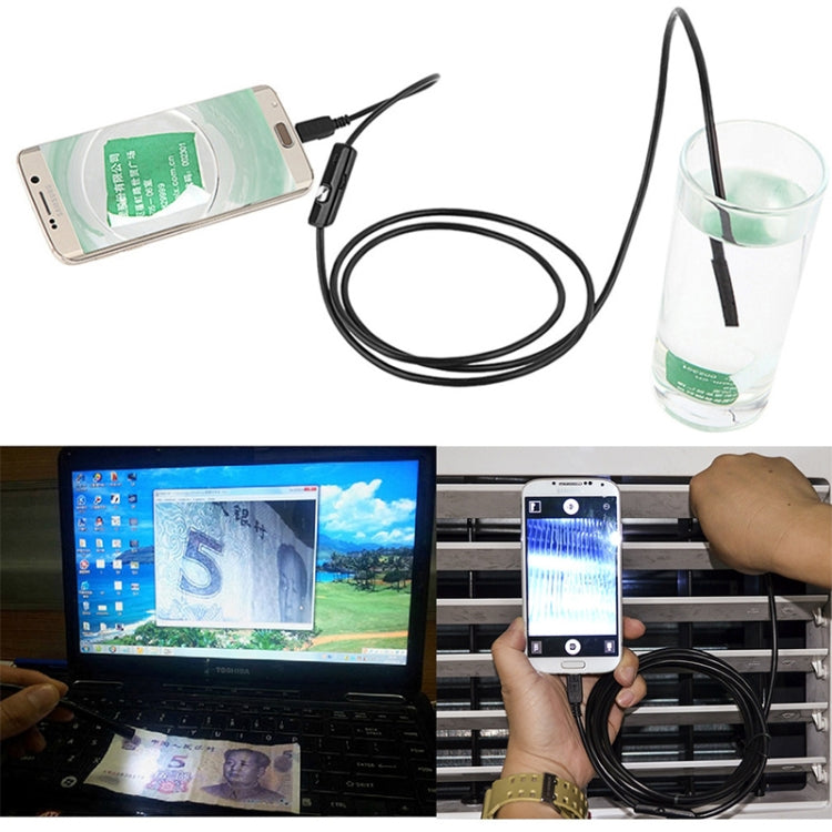 AN97 Waterproof Micro USB Endoscope Snake Tube Inspection Camera for Parts of OTG Function Android Mobile Phone, with 6 LEDs, Lens Diameter:8mm(Length: 3.5m) -  by PMC Jewellery | Online Shopping South Africa | PMC Jewellery | Buy Now Pay Later Mobicred