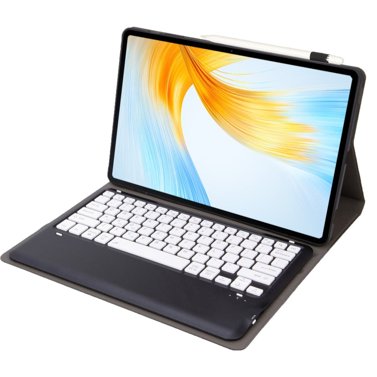 For Honor MagicPad 13 AH16 TPU Ultra-thin Detachable Bluetooth Keyboard Tablet Leather Case(Black + White) - Huawei Keyboard by PMC TechLife | Online Shopping South Africa | PMC TechLife
