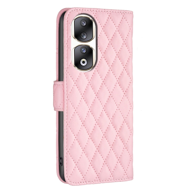 For Honor 90 Pro Diamond Lattice Wallet Flip Leather Phone Case(Pink) - Honor Cases by PMC Jewellery | Online Shopping South Africa | PMC Jewellery | Buy Now Pay Later Mobicred