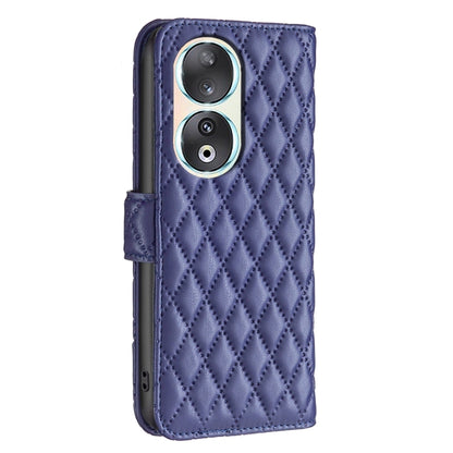 For Honor 90 5G Diamond Lattice Wallet Flip Leather Phone Case(Blue) - Honor Cases by PMC Jewellery | Online Shopping South Africa | PMC Jewellery | Buy Now Pay Later Mobicred