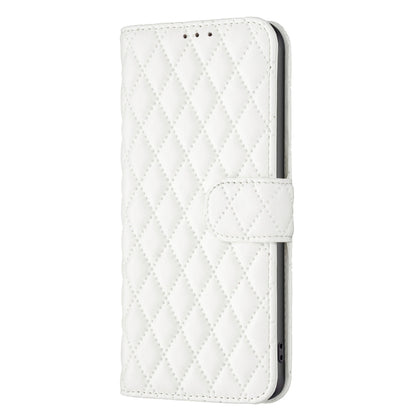 For Honor 90 5G Diamond Lattice Wallet Flip Leather Phone Case(White) - Honor Cases by PMC Jewellery | Online Shopping South Africa | PMC Jewellery | Buy Now Pay Later Mobicred