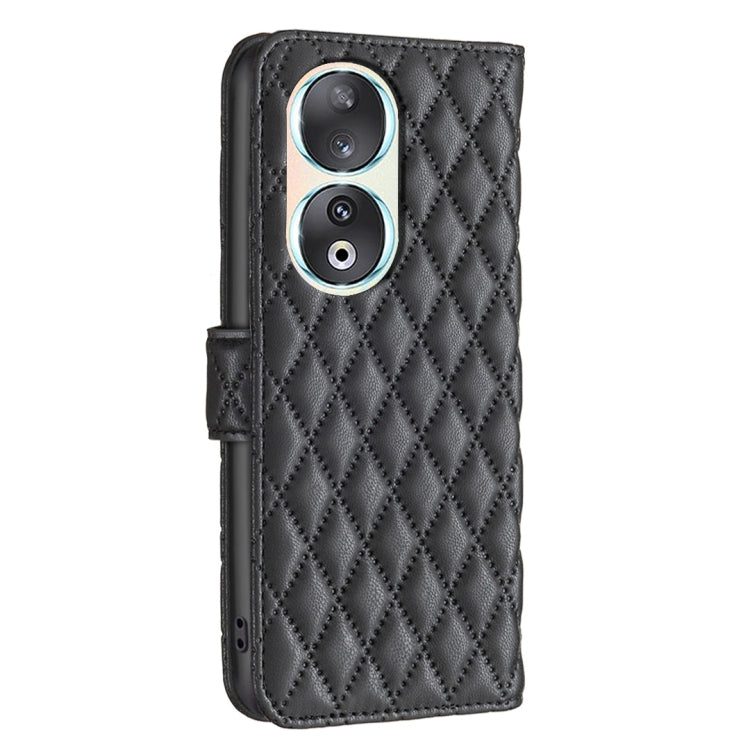 For Honor 90 5G Diamond Lattice Wallet Flip Leather Phone Case(Black) - free shipping - PMC TechLife - Order now!