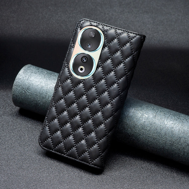 For Honor 90 5G Diamond Lattice Wallet Flip Leather Phone Case(Black) - free shipping - PMC TechLife - Order now!