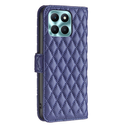 For Honor X6a Diamond Lattice Wallet Flip Leather Phone Case(Blue) - Honor Cases by PMC Jewellery | Online Shopping South Africa | PMC Jewellery | Buy Now Pay Later Mobicred