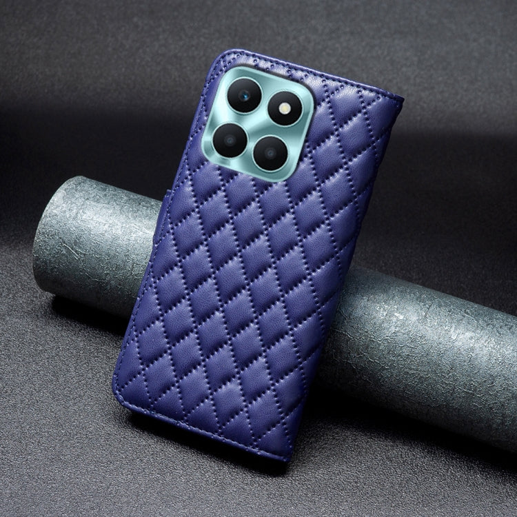 For Honor X6a Diamond Lattice Wallet Flip Leather Phone Case(Blue) - Honor Cases by PMC TechLife | Online Shopping South Africa | PMC TechLife | Buy Now Pay Later Mobicred