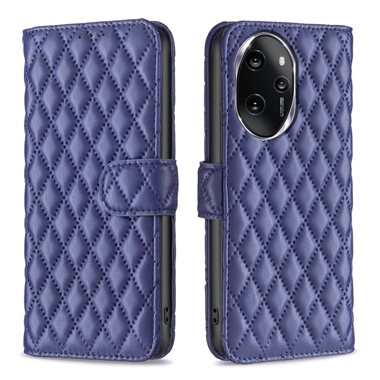 For Honor 100 Pro Diamond Lattice Wallet Flip Leather Phone Case(Blue) - Honor Cases by PMC TechLife | Online Shopping South Africa | PMC TechLife | Buy Now Pay Later Mobicred