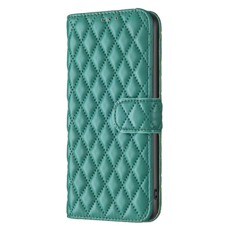 For Honor 100 Pro Diamond Lattice Wallet Flip Leather Phone Case(Green) - Honor Cases by PMC Jewellery | Online Shopping South Africa | PMC Jewellery | Buy Now Pay Later Mobicred